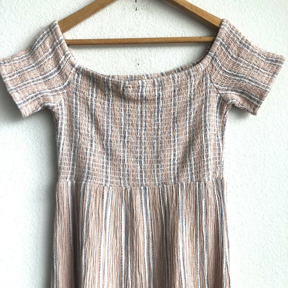 Roxy Pretty Lovers Off The Shoulder Midi Dress L - Picture 8 of 11
